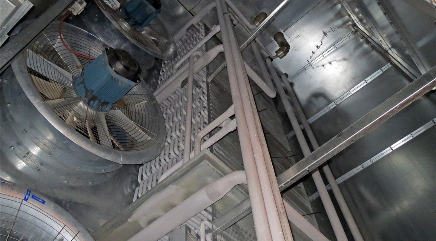 Billedet viser et indfrysningsanl�g